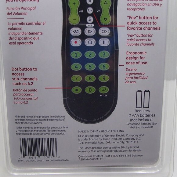 GE Universal Remote 8 Devices - Picture 3 of 5